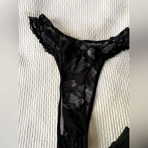 Three thong panties including one Aubade French lingerie